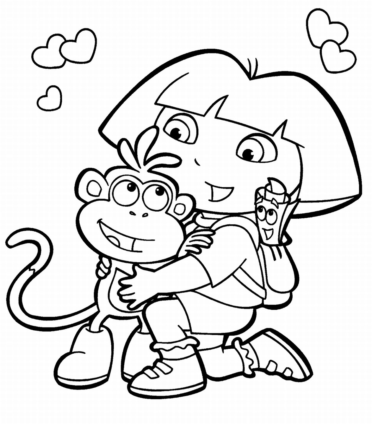 Dora Coloring in Pages 2