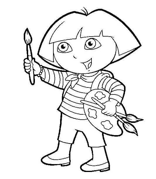 Dora Coloring in Pages 3