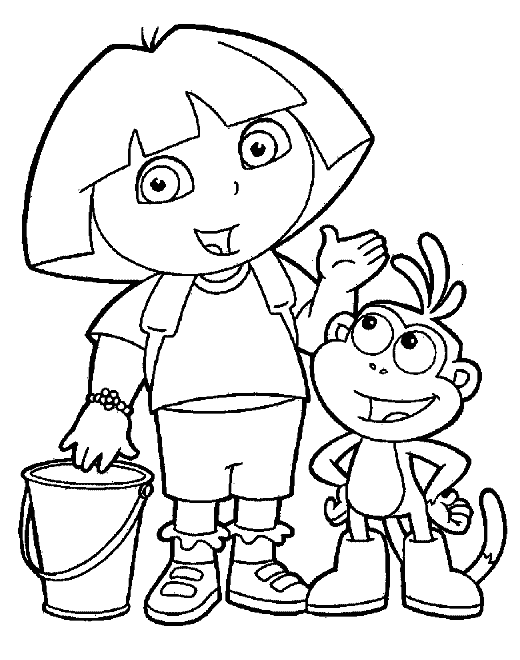 Dora The Explorer Coloring in Pages 10