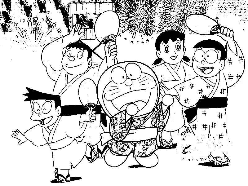 Doraemon Coloring in Pages 11
