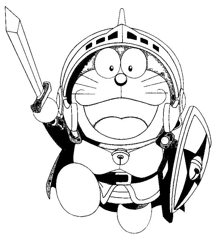 Doraemon Coloring in Pages 7