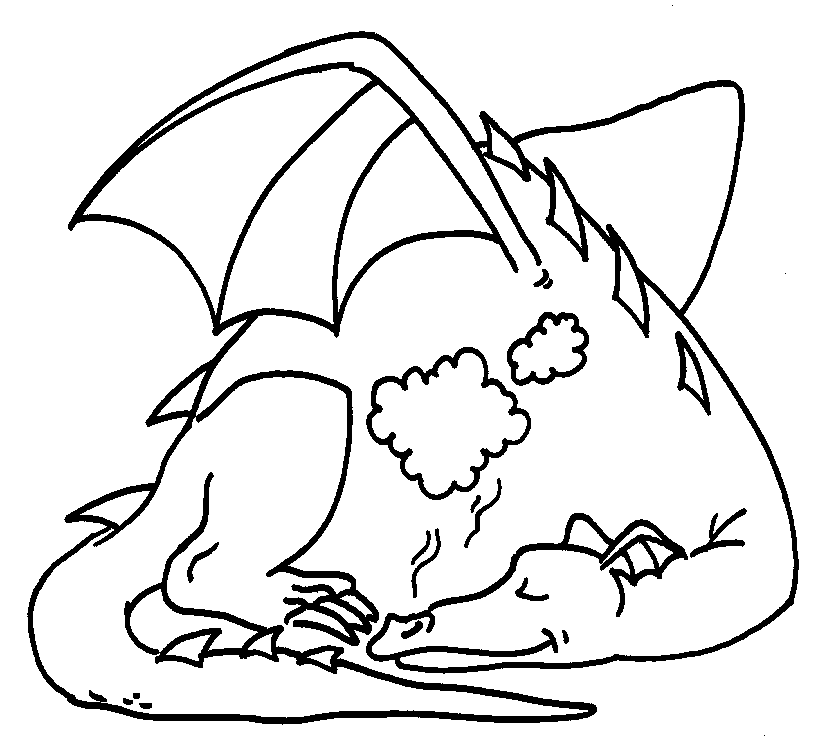 Dragon Coloring in Pages 12