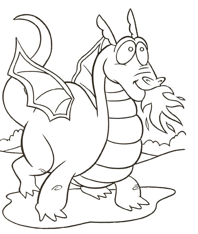 Dragon Coloring in Pages 3