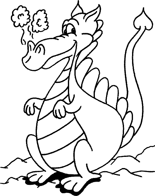 Dragon Coloring in Pages 6