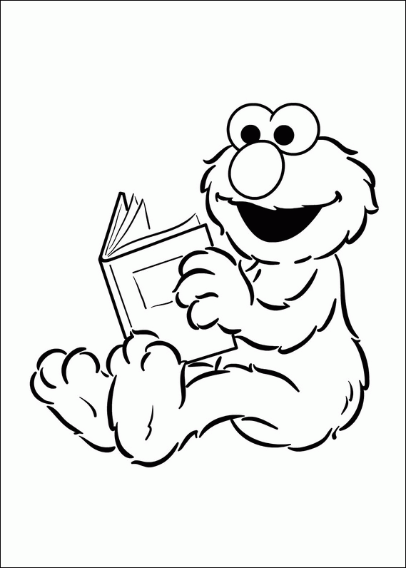 Elmo Coloring in Pages 1