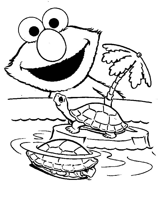 Elmo Coloring in Pages 10