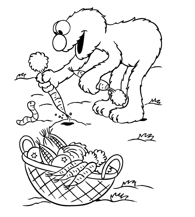 Elmo Coloring in Pages 2