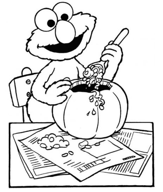 Elmo Coloring in Pages 6