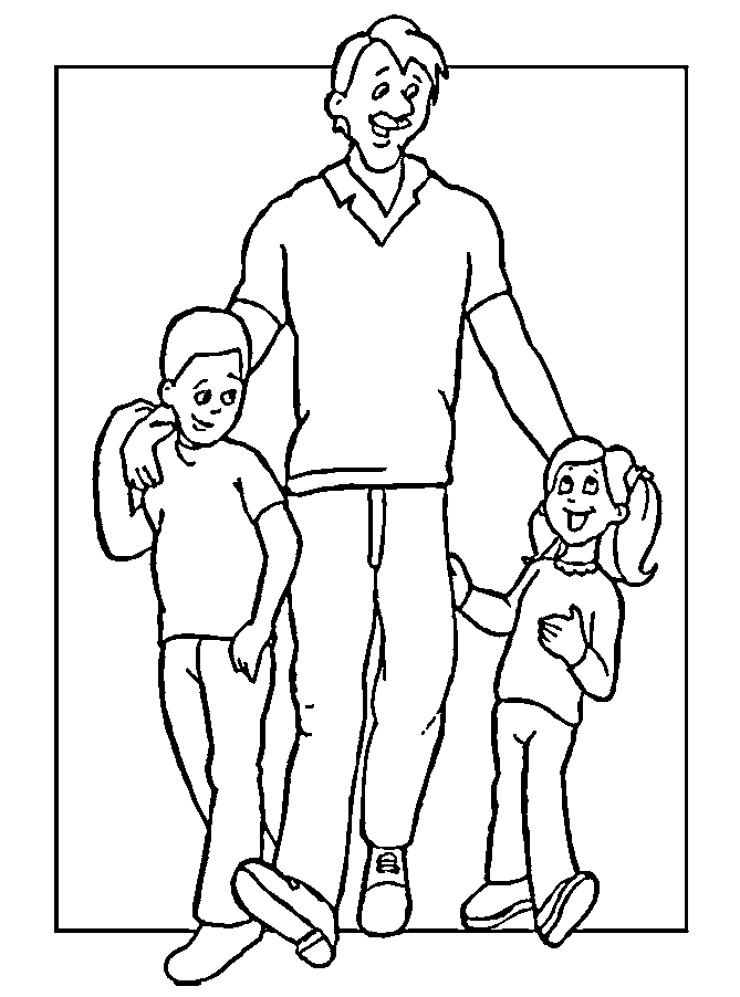 Fathers Day Coloring in Pages 12