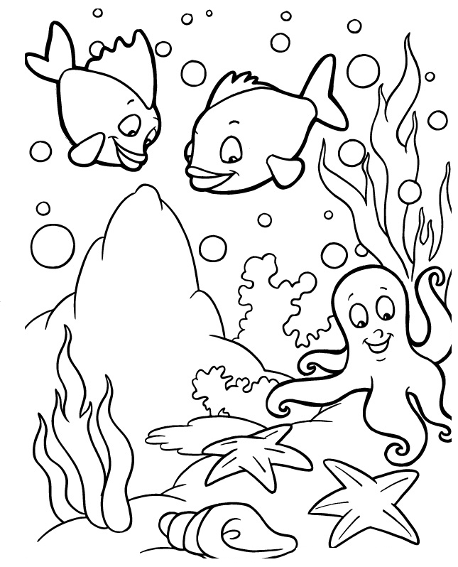 Fish Coloring in Pages 4