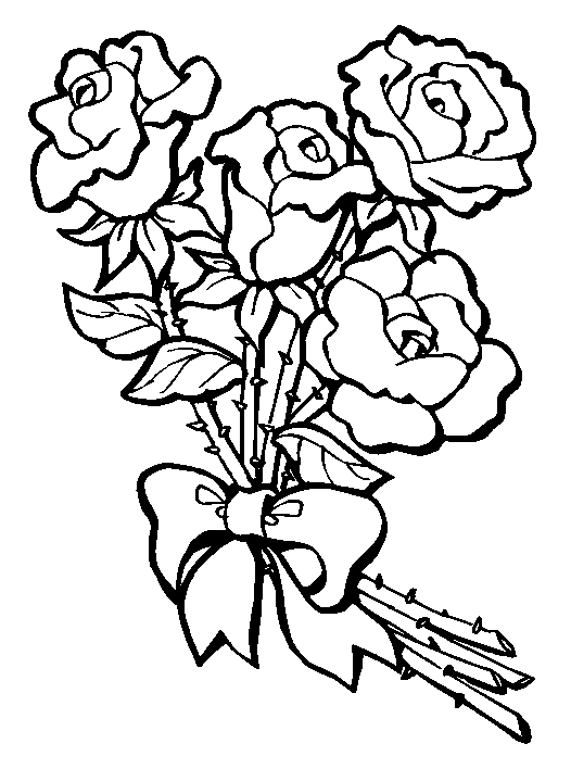 Flower Coloring in Pages 4