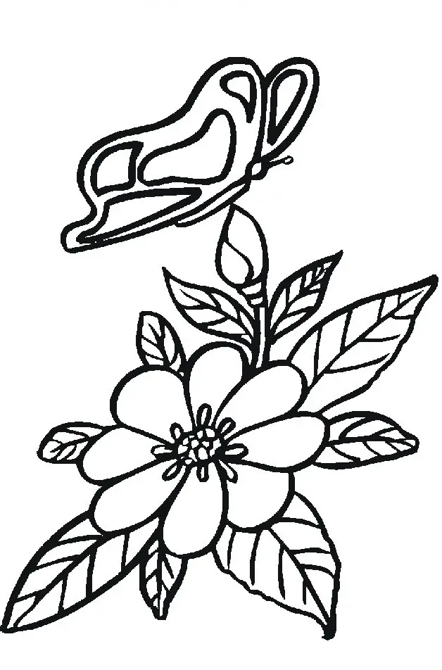 Flower Coloring in Pages 5