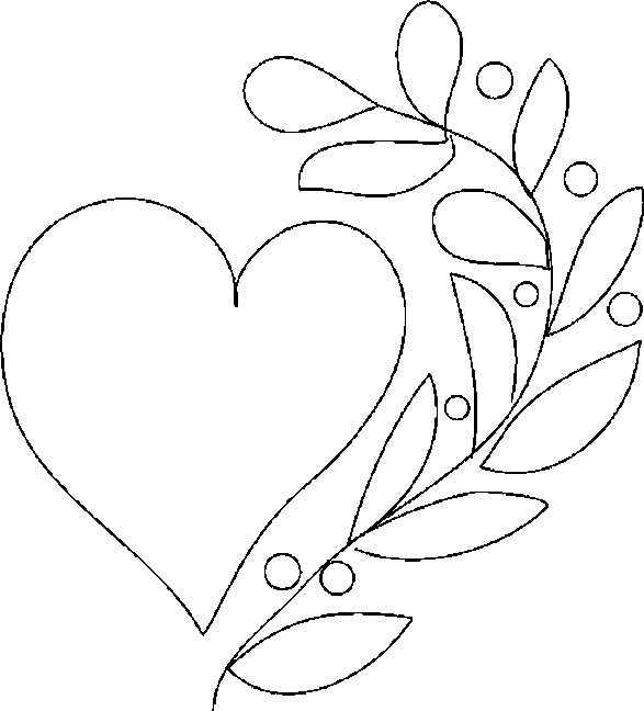 Heart Coloring in Pages 1