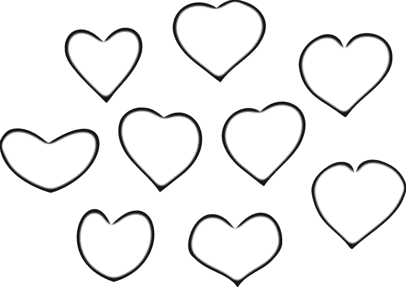Heart Coloring in Pages 4
