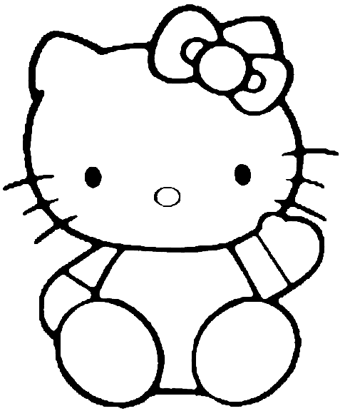 Hello Kitty Coloring in Pages 11