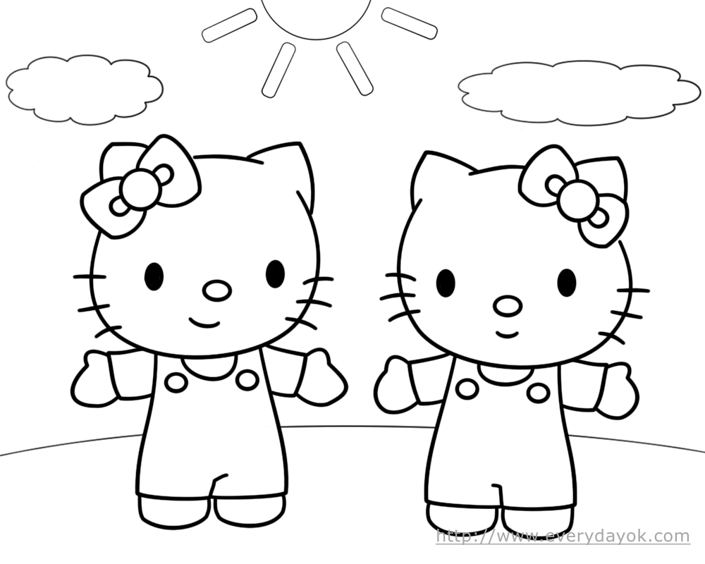 Hello Kitty Coloring in Pages 4