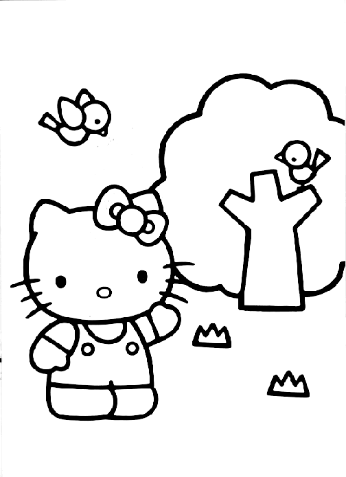 Hello Kitty Coloring in Pages 5