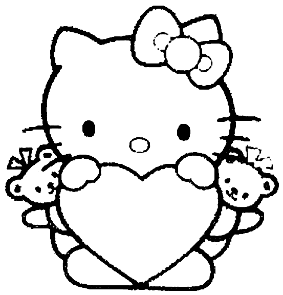 Hello Kitty Coloring in Pages 6
