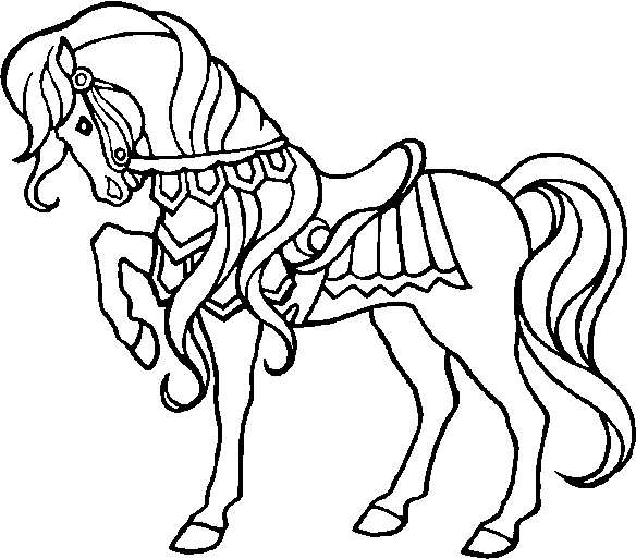 Horse Coloring in Pages 11