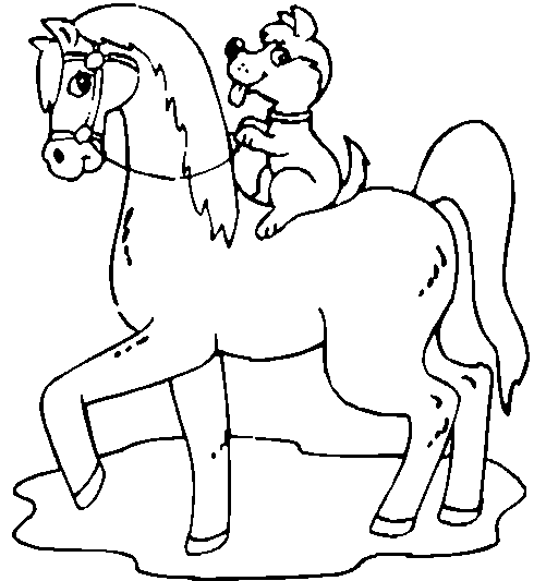 Horse Coloring in Pages 3