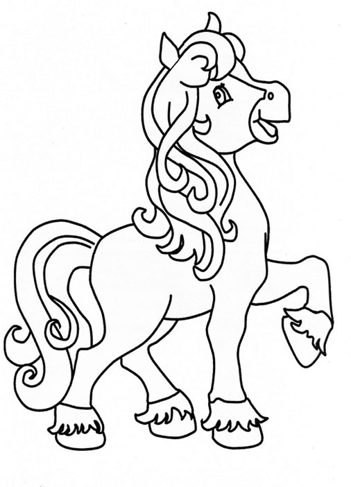 Horse Coloring in Pages 6