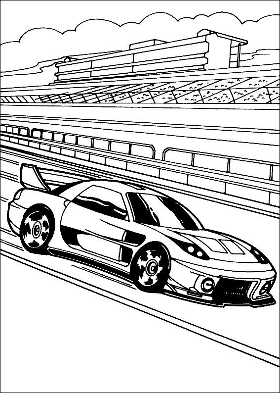 Hot Wheels Coloring in Pages 12