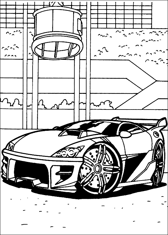 Hot Wheels Coloring in Pages 3