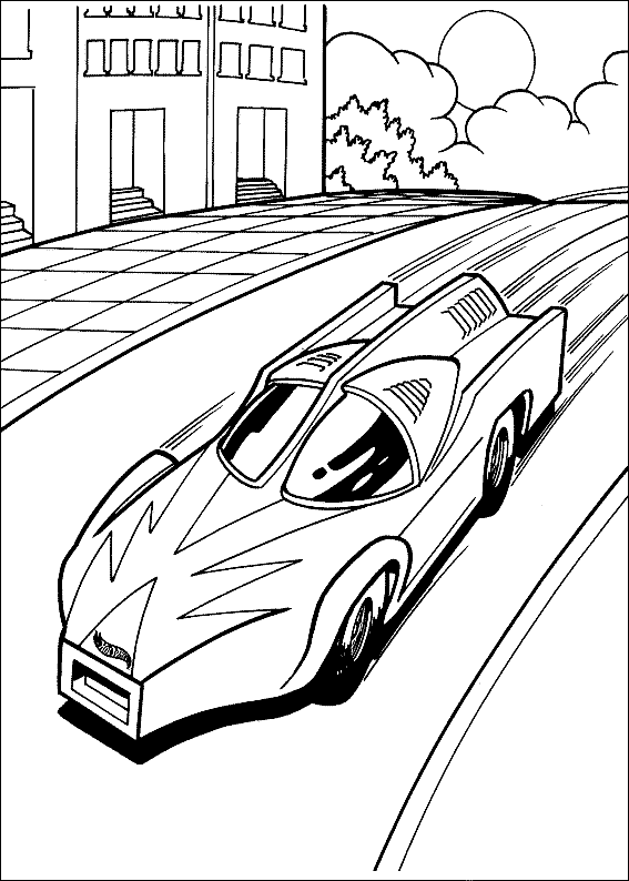 Hot Wheels Coloring in Pages 6