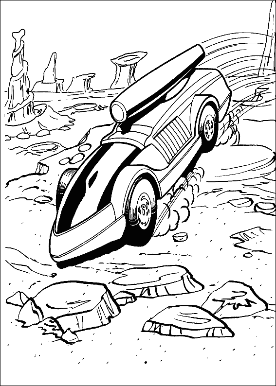 Hot Wheels Coloring in Pages 7