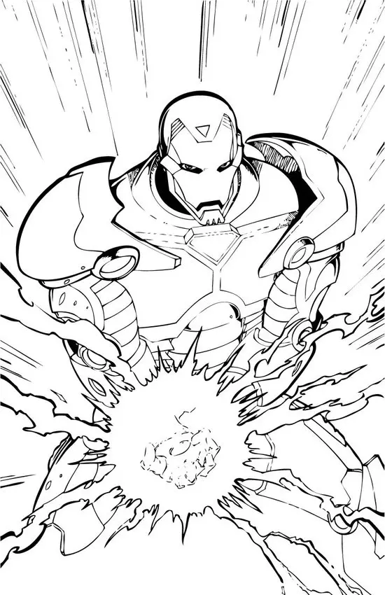 Iron Man Coloring in Pages 1