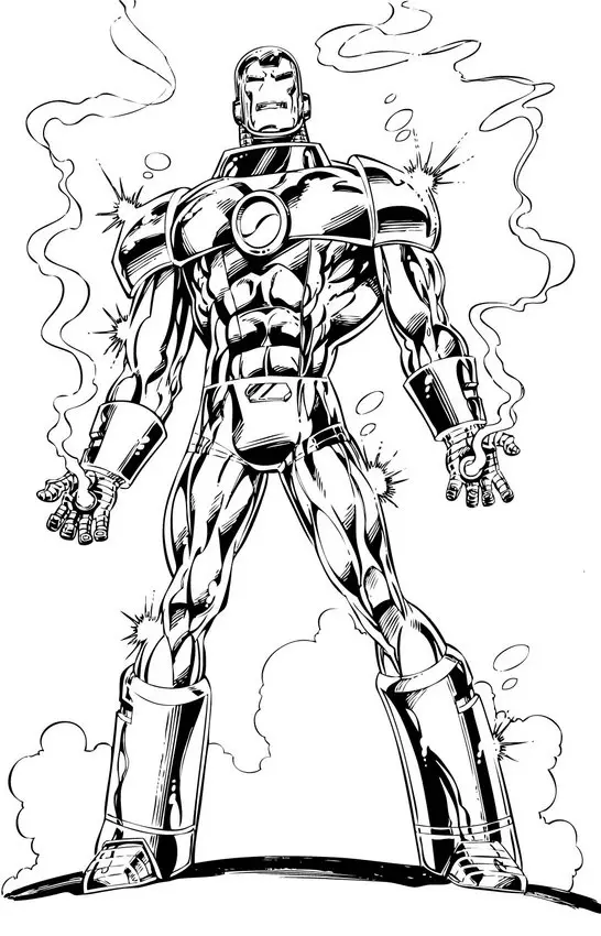 Iron Man Coloring in Pages 2