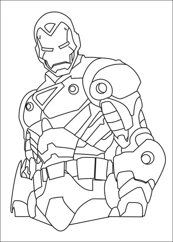 Iron Man Coloring in Pages 4