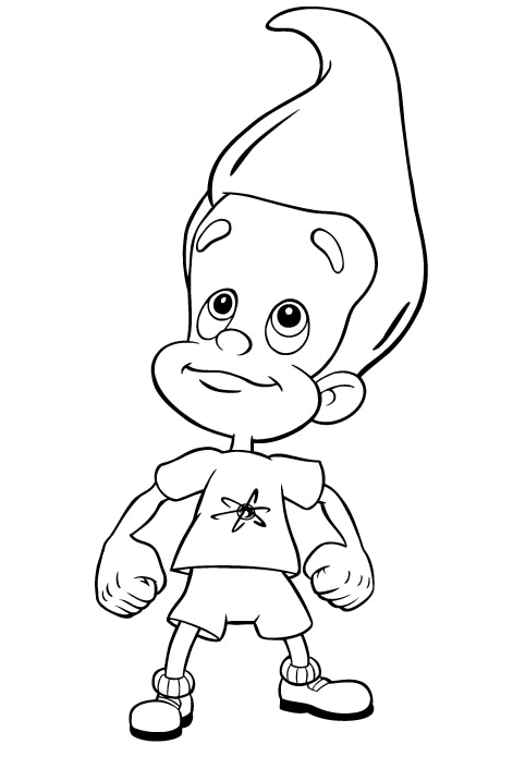 Jimmy Neutron Coloring in Pages 2