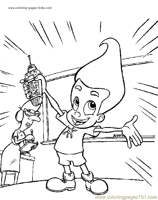 Jimmy Neutron Coloring in Pages 5