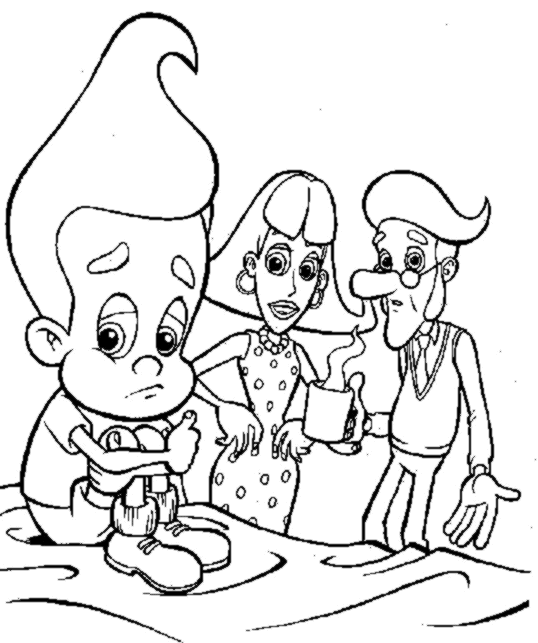 Jimmy Neutron Coloring in Pages 9