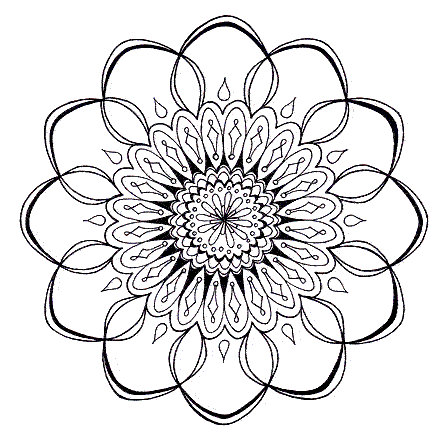 Mandala Coloring in Pages 8