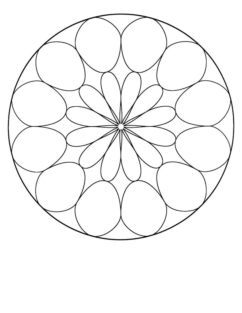 Mandala Coloring in Pages 9