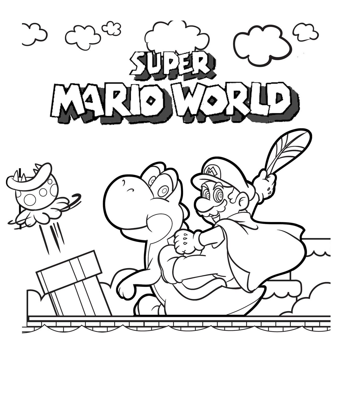 Mario Coloring in Pages 11