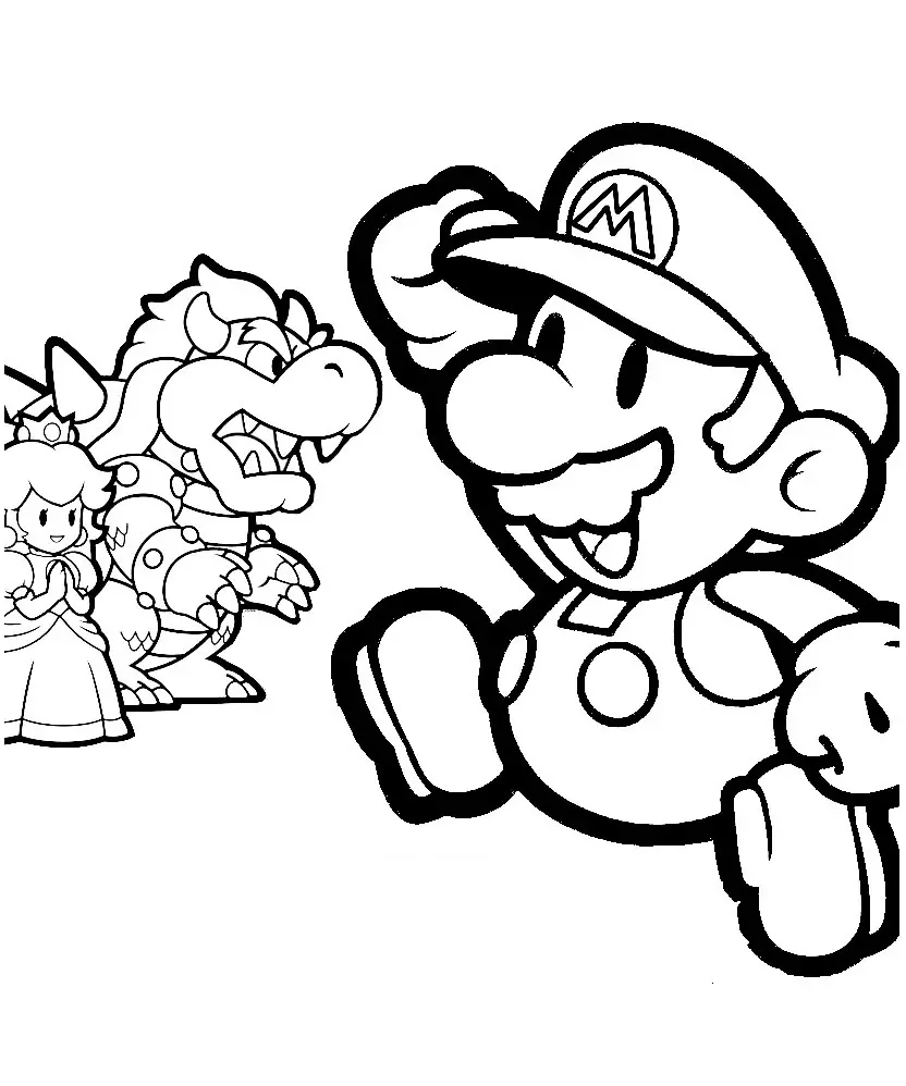 Mario Coloring in Pages 12