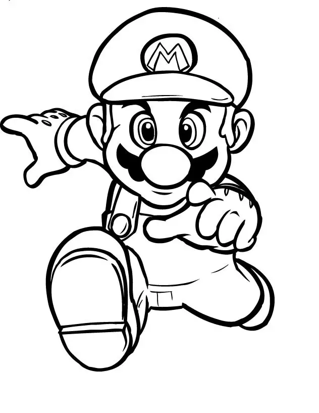 Mario Coloring in Pages 2