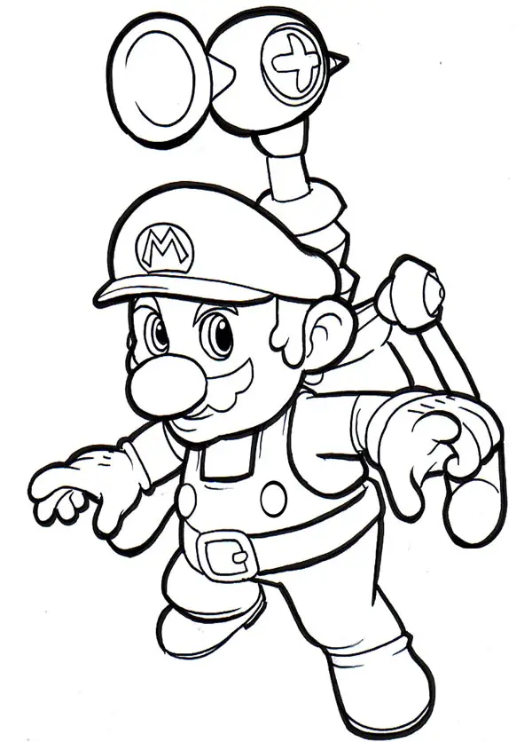 Mario Coloring in Pages 6