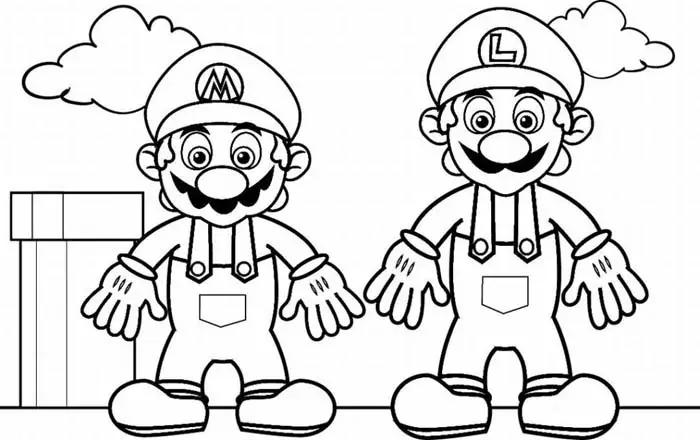 Mario Coloring in Pages 8