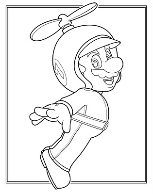 Mario Coloring in Pages 9