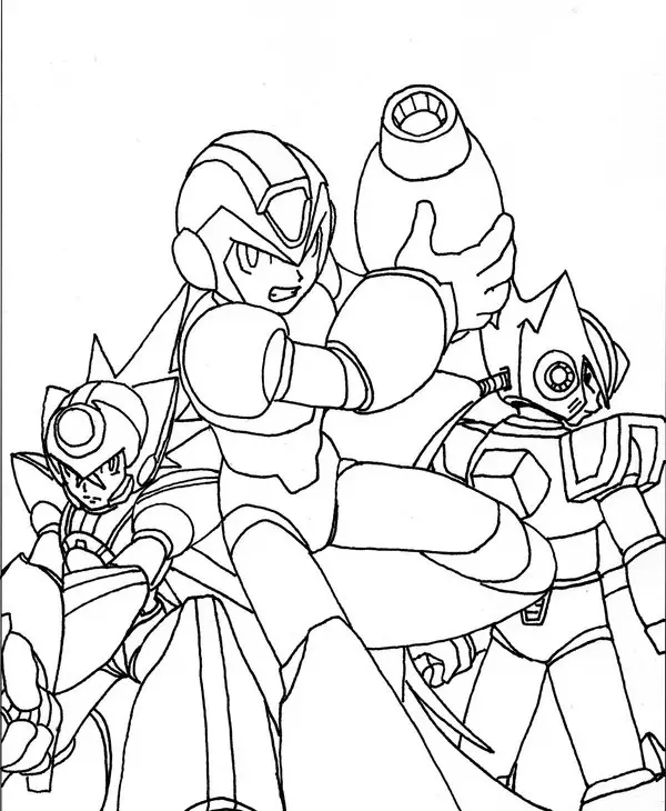 Megaman ZX Coloring in Pages 3