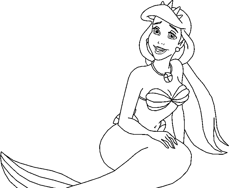 Mermaid Coloring in Pages 11