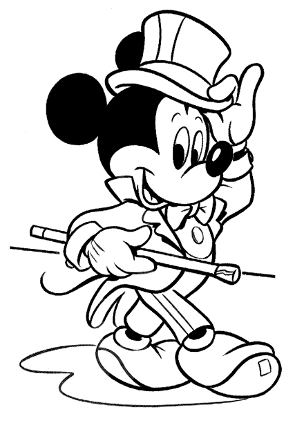Mickey Mouse Coloring in Pages 11