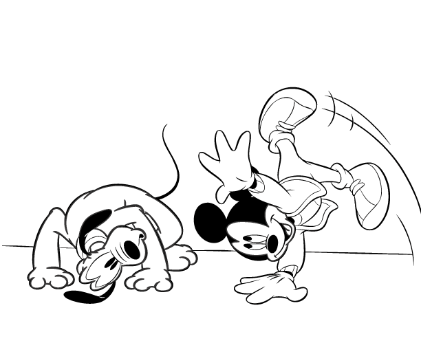 Mickey Mouse Coloring in Pages 5