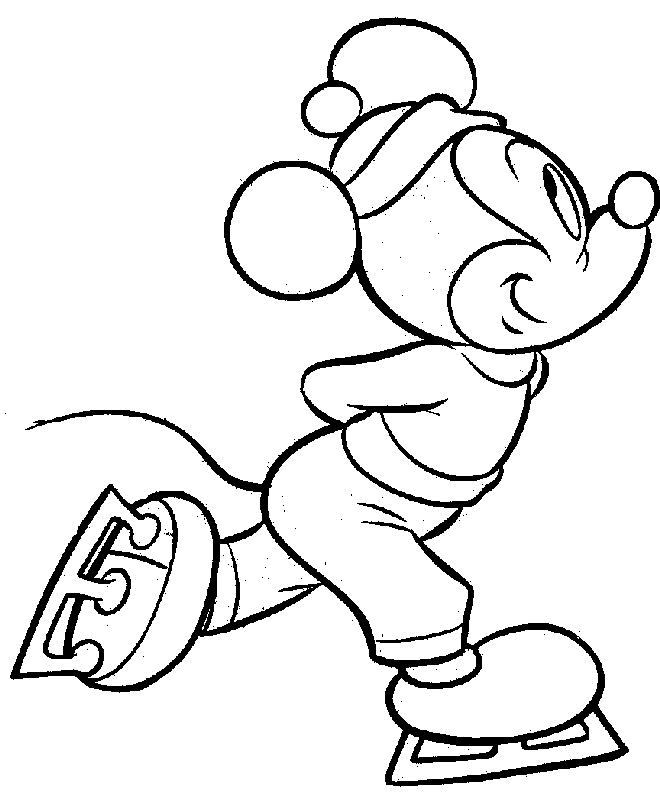 Mickey Mouse Coloring in Pages 6