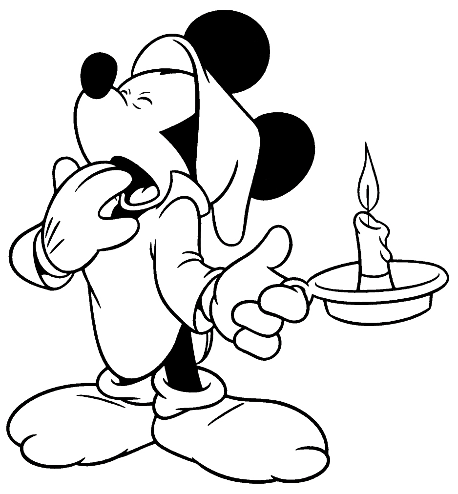 Mickey Mouse Coloring in Pages 9