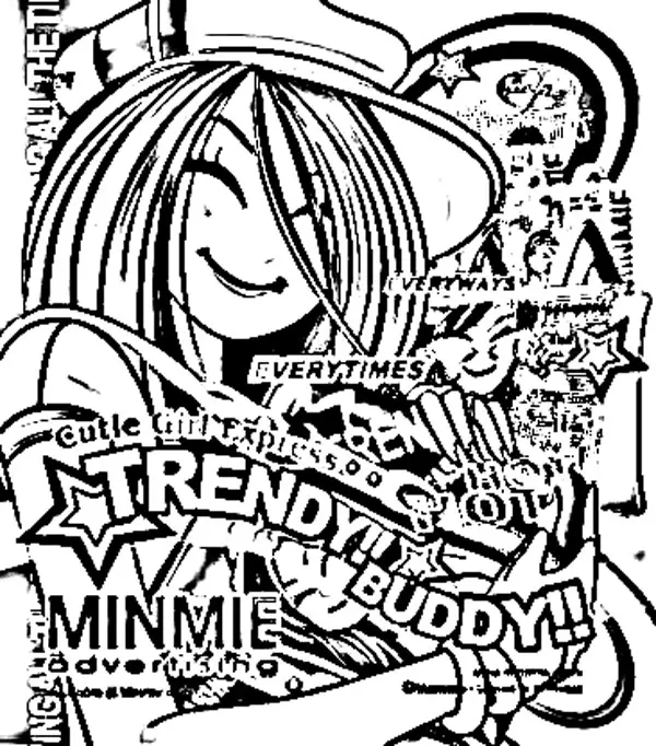 Minmie Coloring in Pages 2